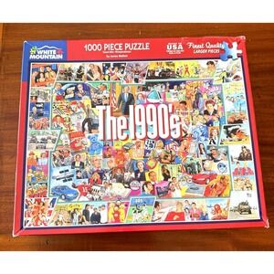 WHITE MOUNTAIN Jigsaw Puzzle‎ "THE 1990's" 1000 Piece COMPLETE
